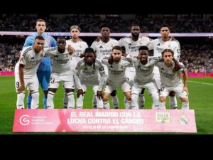 Real Madrid squad just before the match